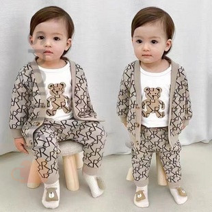 Cardigan set tricotat, 3 piese